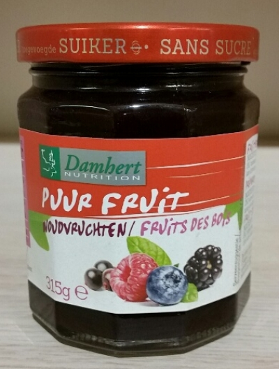 Damhert puur fruit woudvruchten confituur