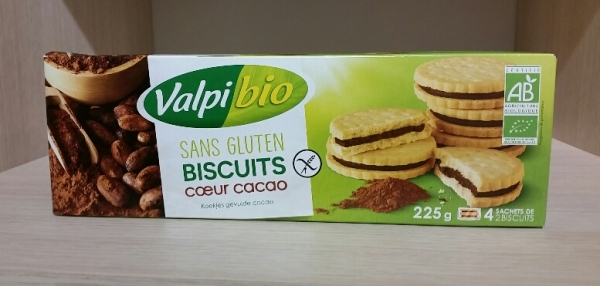 Valpi bio koekjes gevuld met cacao